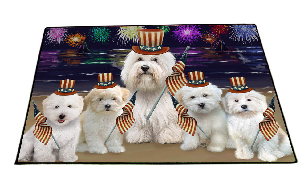 Coton De Tulear Dog Floor Mat Personalized Pet Door Mat Valentine Day NWT - Picture 29 of 40