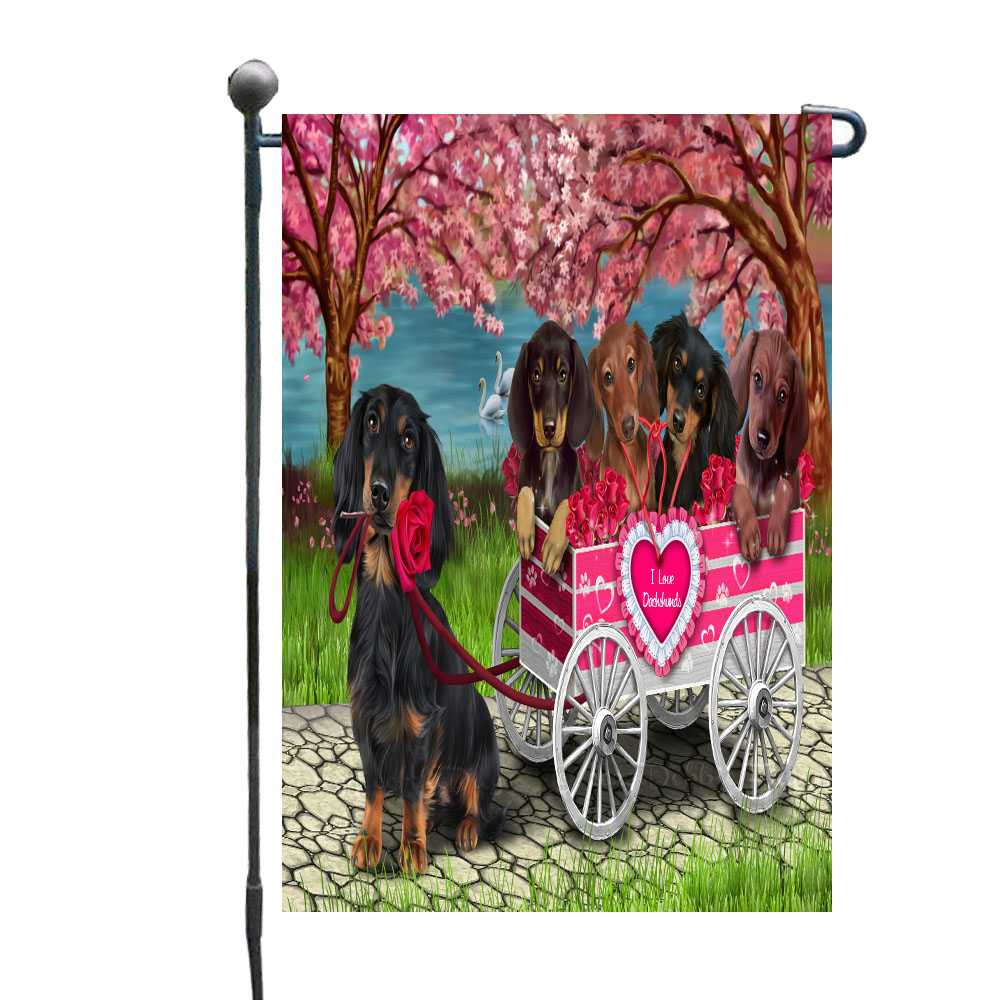 Dachshund Dog Garden Flag Personalized Double Sided 12.5"x18" Many Designs NWT - Picture 72 of 88
