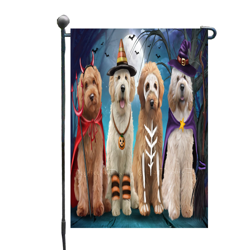 Goldendoodle Dog Garden Flag Personalized Double Sided 12.5"x18" Many Design NWT