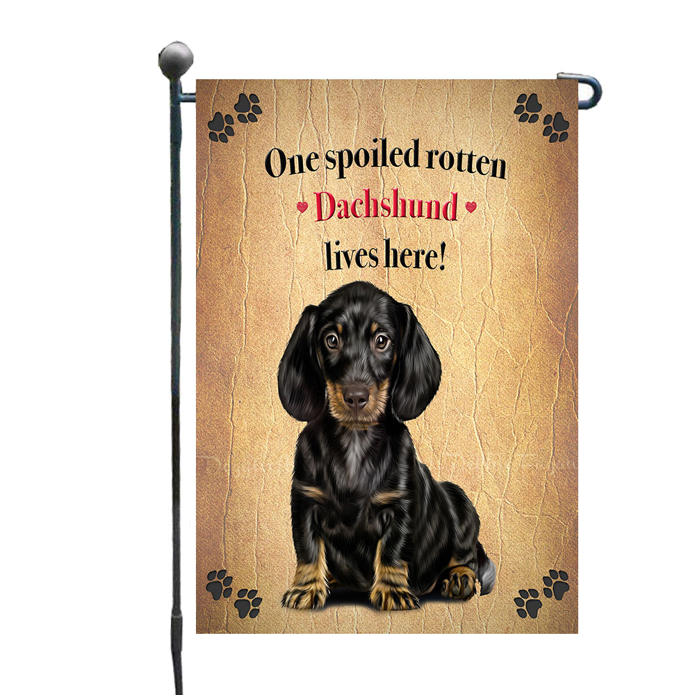 Dachshund Dog Garden Flag Personalized Double Sided 12.5"x18" Many Designs NWT - Picture 78 of 88