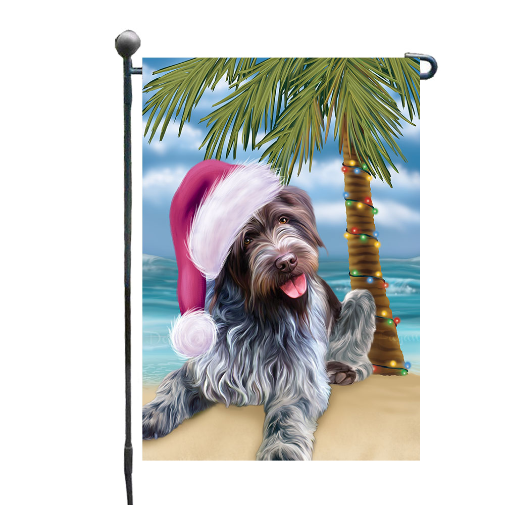 Wirehaired Pointing Griffon Dog Garden Flag Personalized Double Sided Christmas