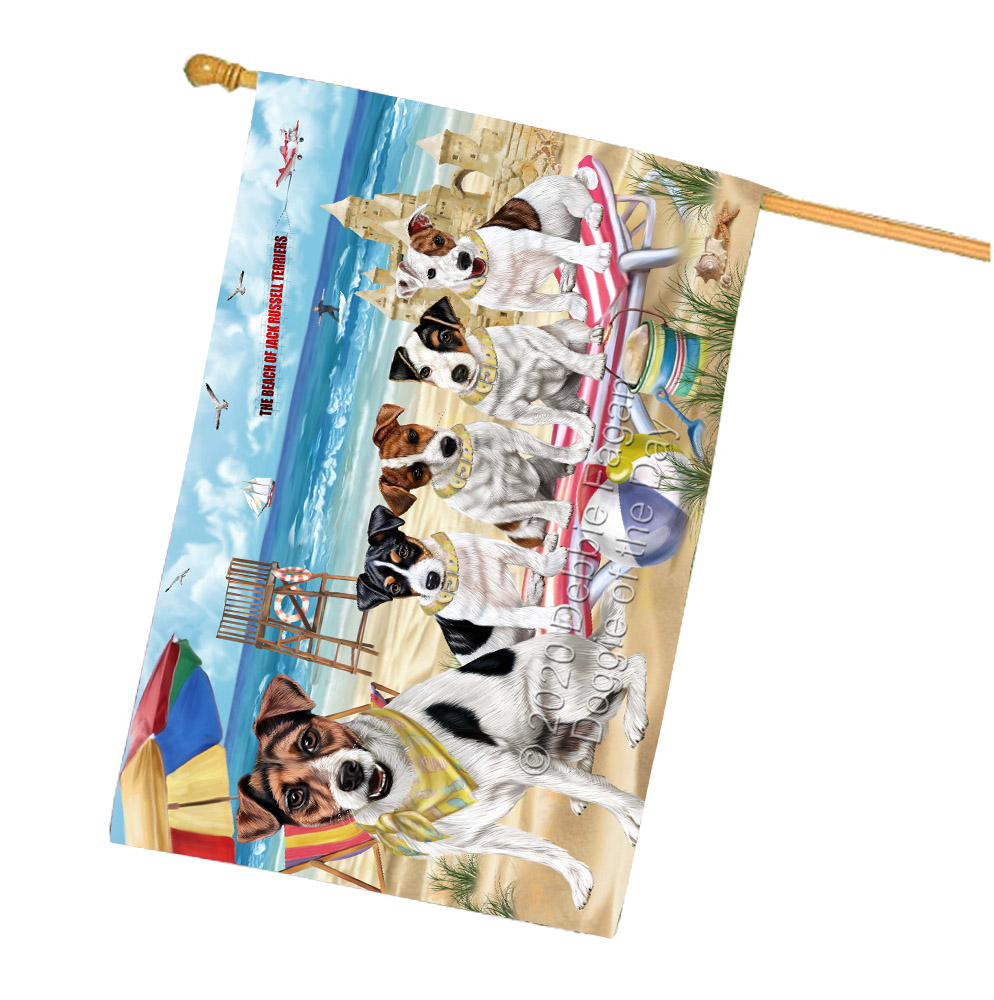 Jack Russell Dog House Flag Holiday Double Sided 28"x40" Many Designs NWT NEW - Picture 47 of 73