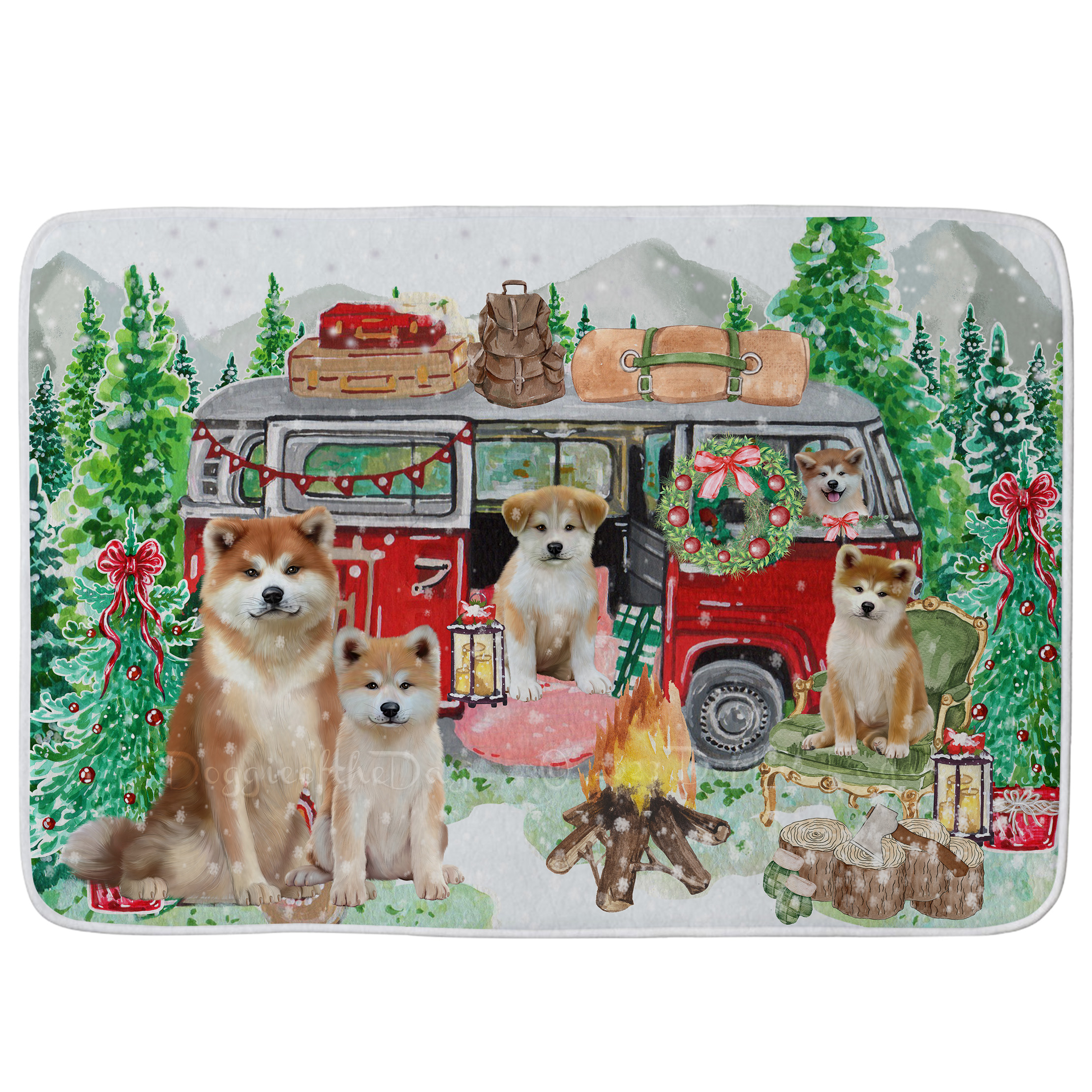 Akita Dog Bath Mat Anti-Slip Pet Personalized Bathroom Rug Mat Gift NWT - Picture 43 of 49