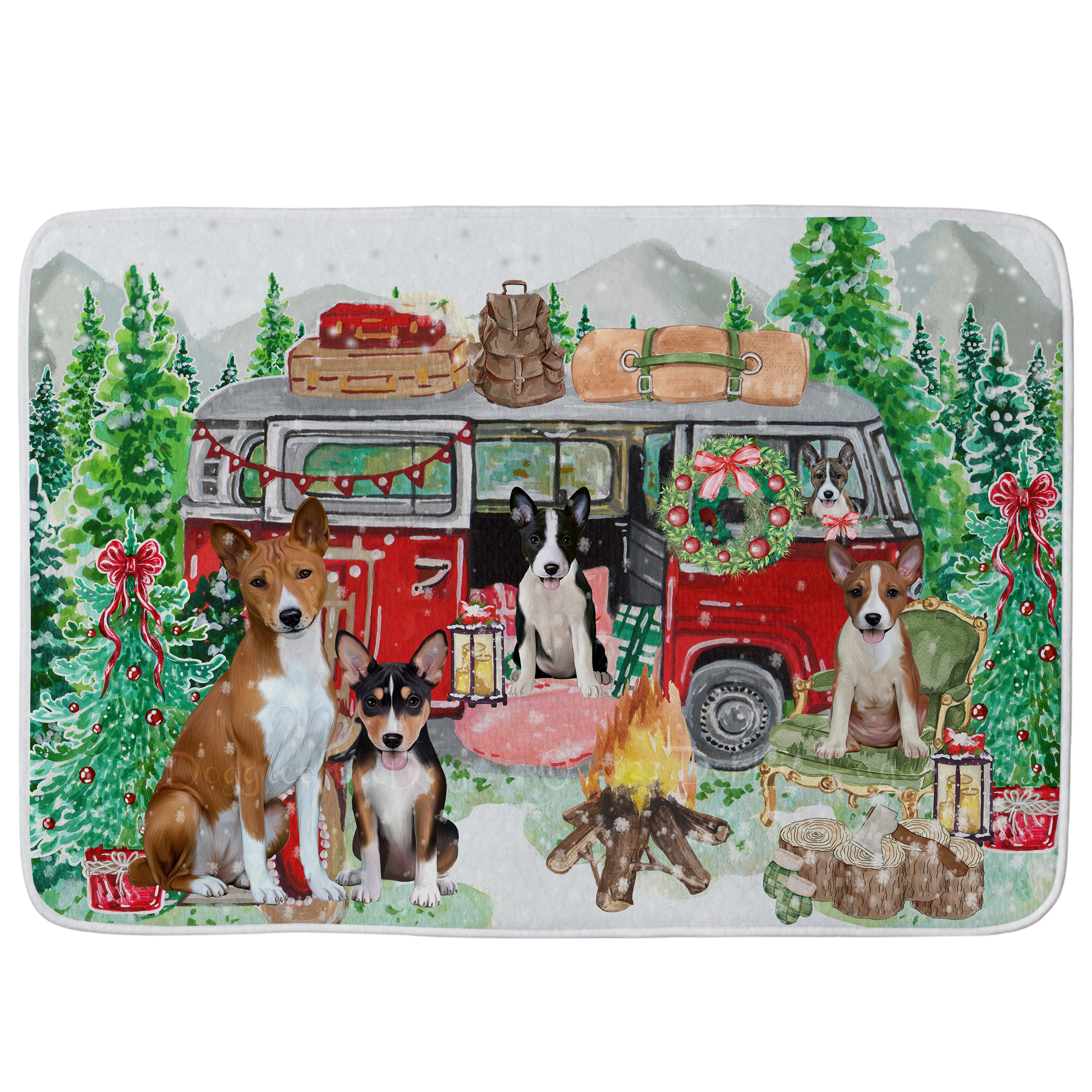 Basenji Dog Bath Mat Anti-Slip Pet Personalized Bathroom Rug Mat Gift NWT - Picture 18 of 21
