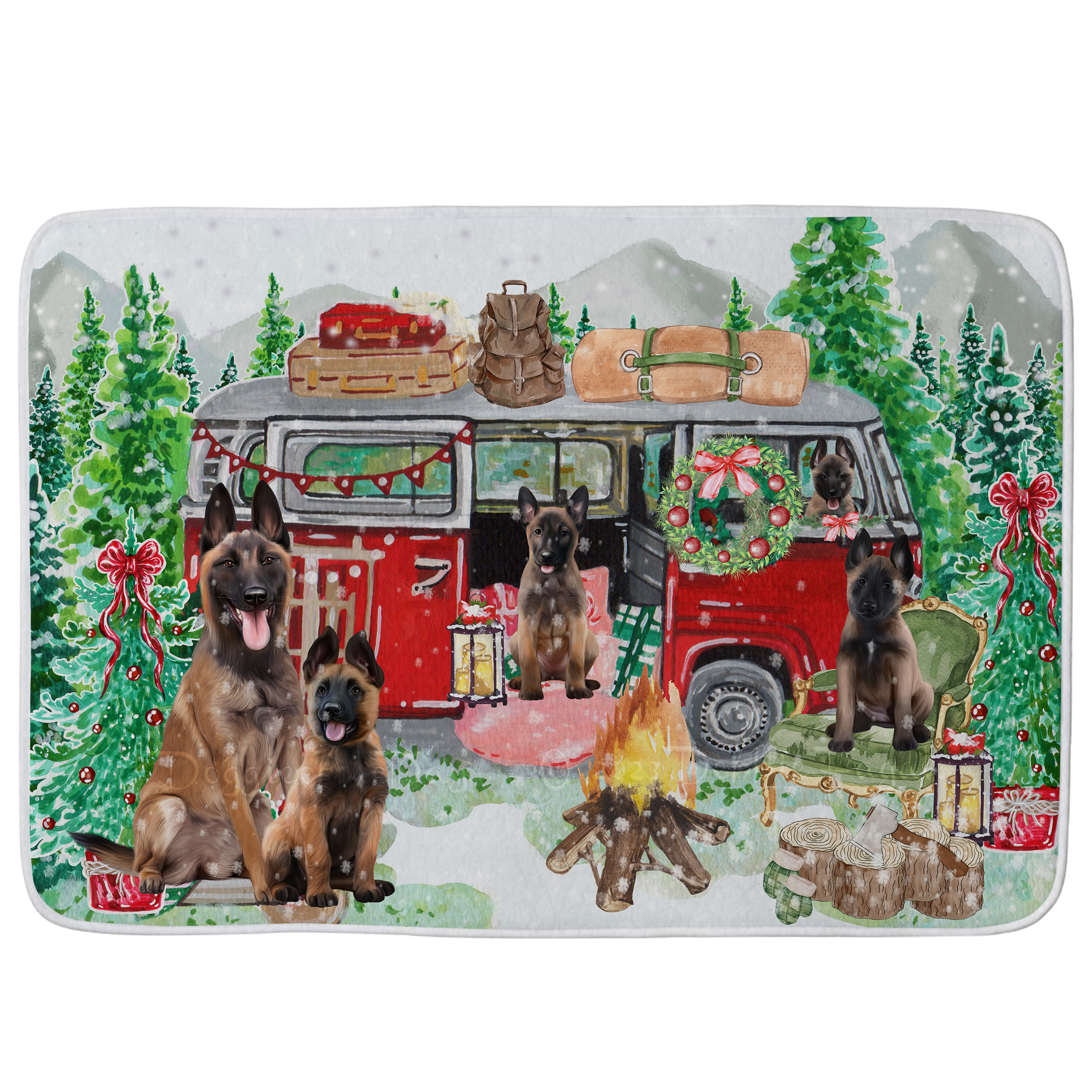 Belgian Malinois Dog Bath Mat Anti-Slip Pet Personalized Bathroom Rug Mat NWT - Picture 21 of 25