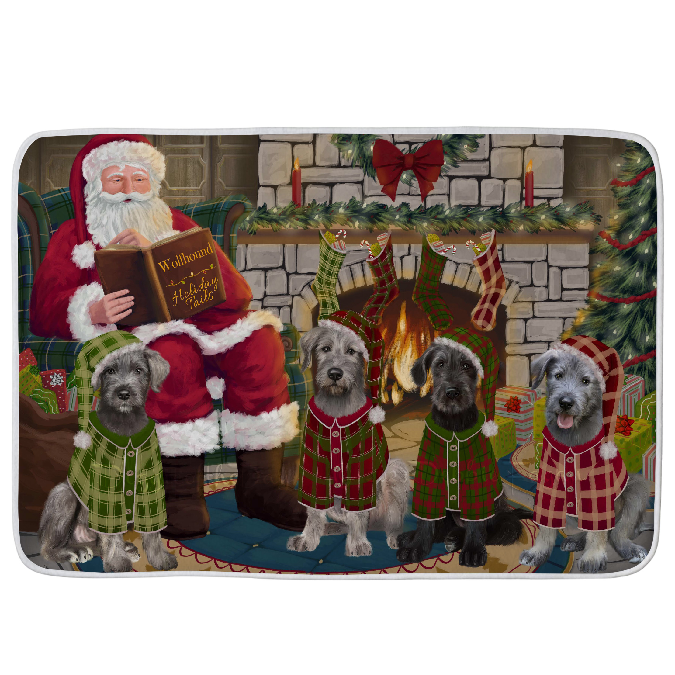 Wolfhound Dog Bath Mat Anti-Slip Pet Personalized Bathroom Rug Mat Gift NWT - Picture 37 of 40