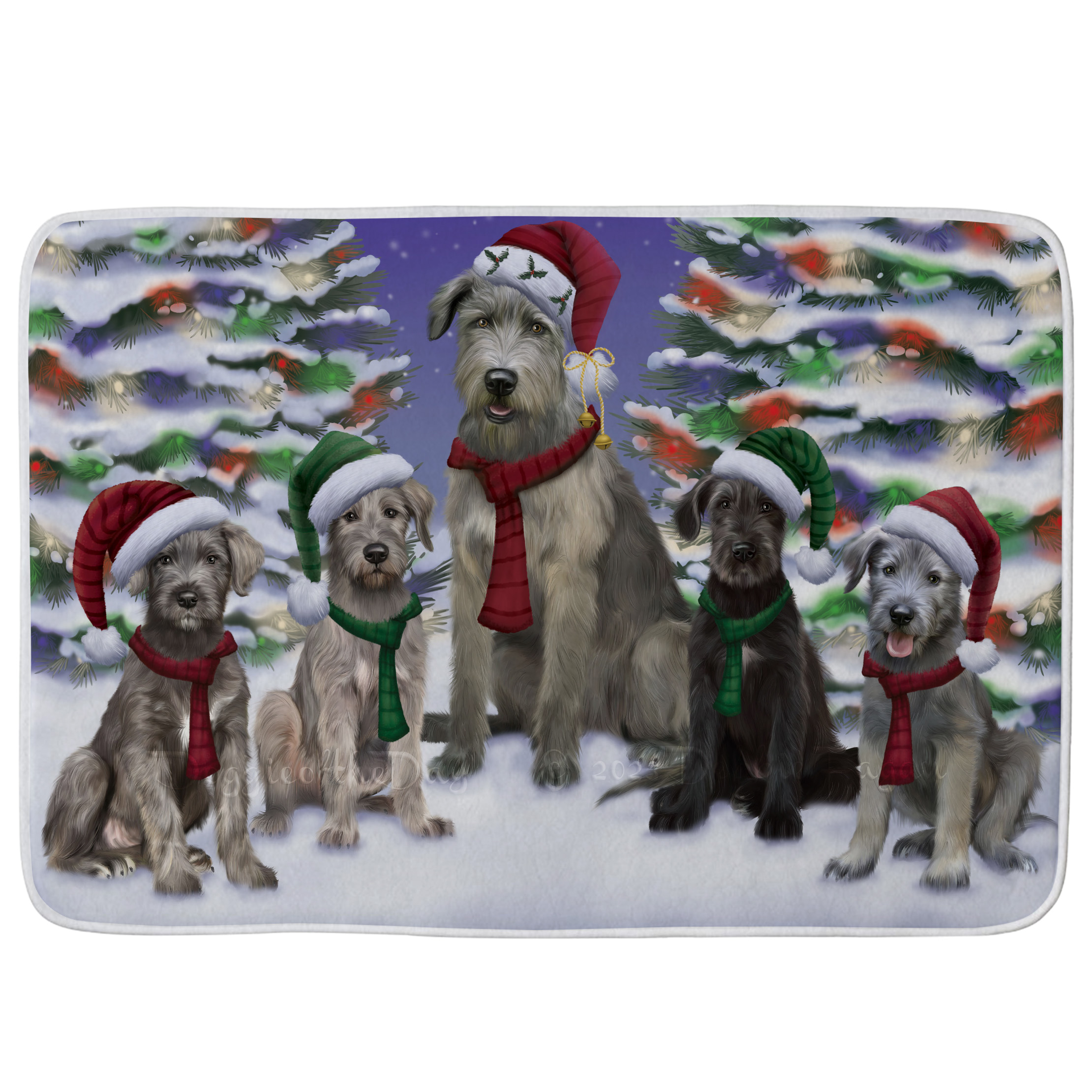 Wolfhound Dog Bath Mat Anti-Slip Pet Personalized Bathroom Rug Mat Gift NWT - Picture 32 of 40