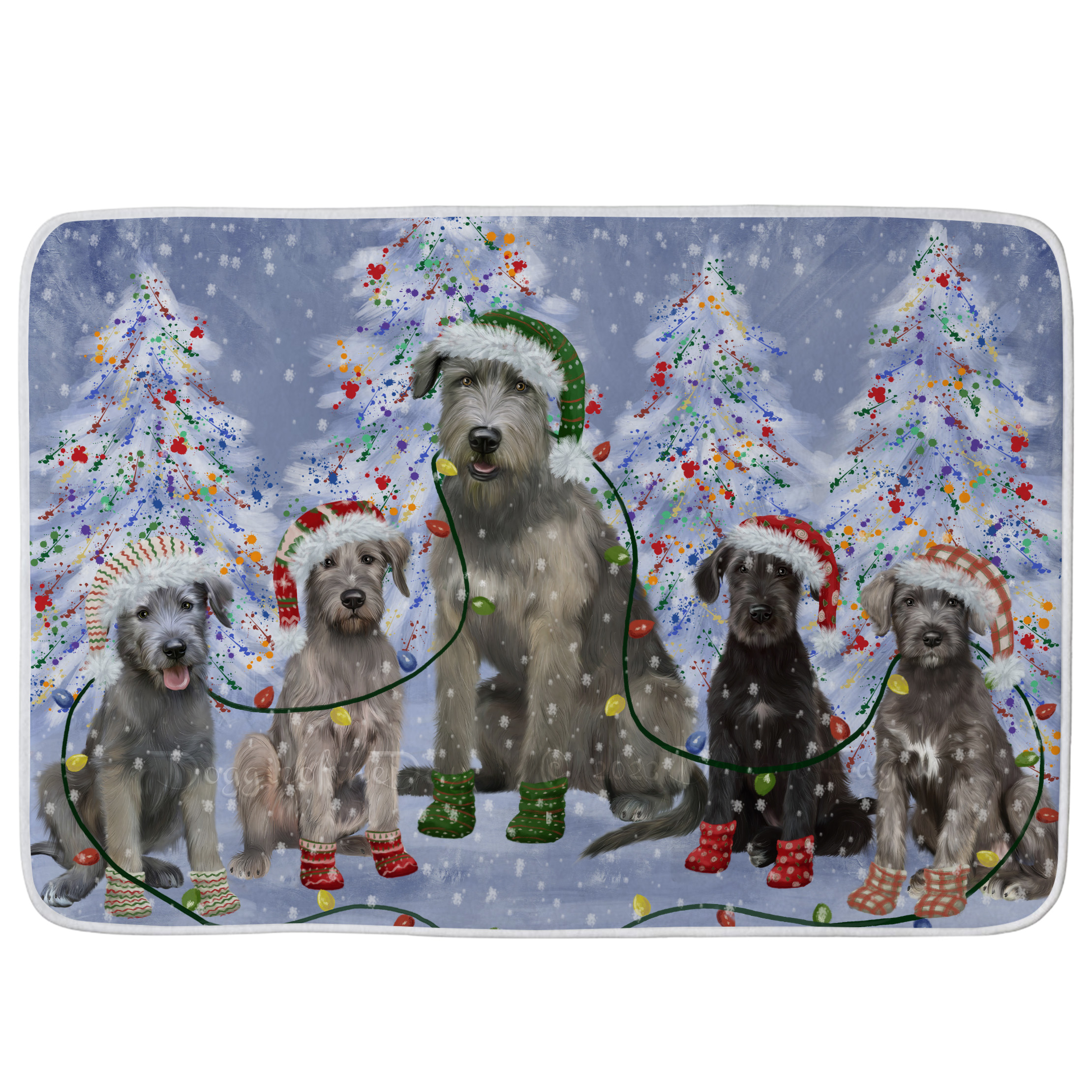 Wolfhound Dog Bath Mat Anti-Slip Pet Personalized Bathroom Rug Mat Gift NWT - Picture 36 of 40
