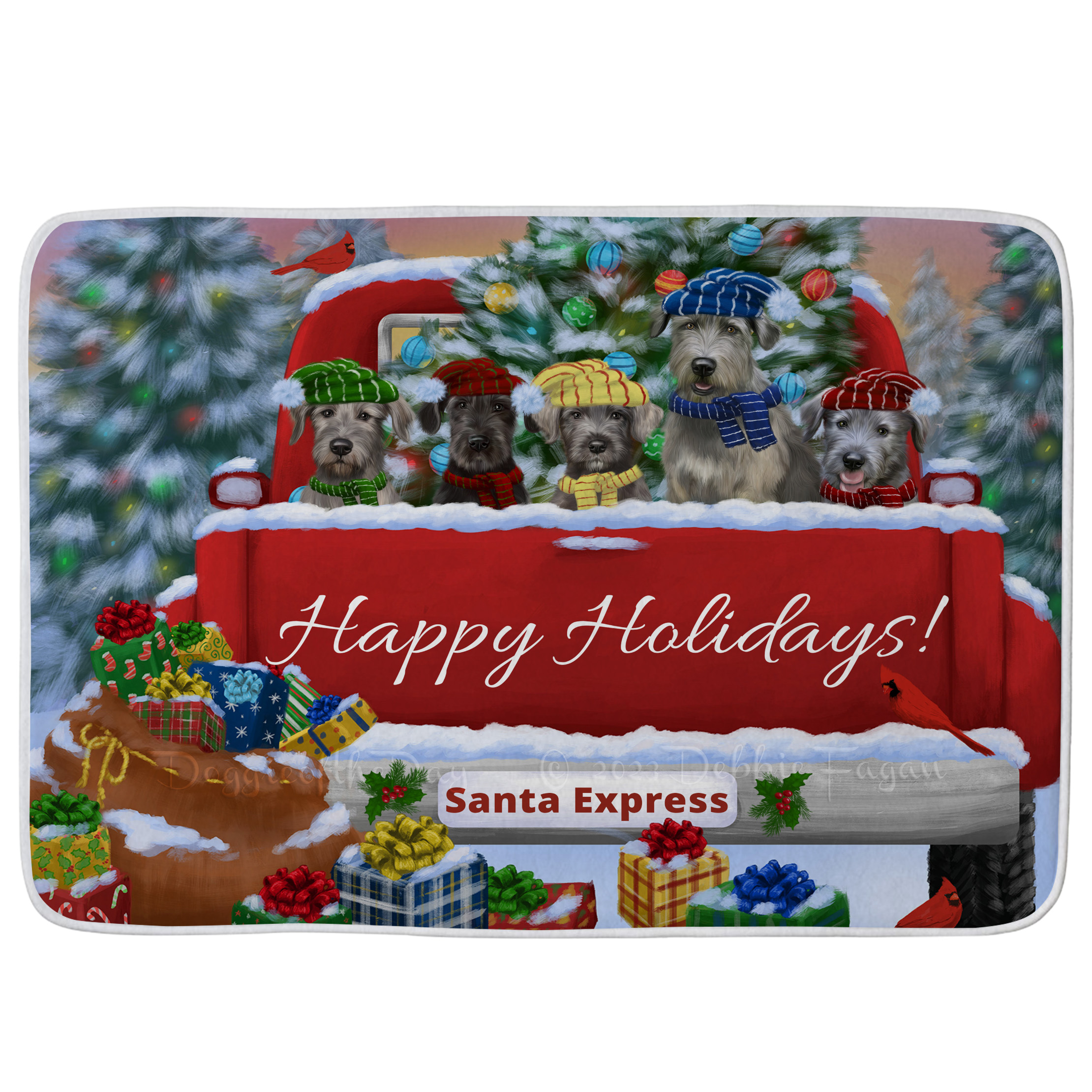 Wolfhound Dog Bath Mat Anti-Slip Pet Personalized Bathroom Rug Mat Gift NWT - Picture 40 of 40