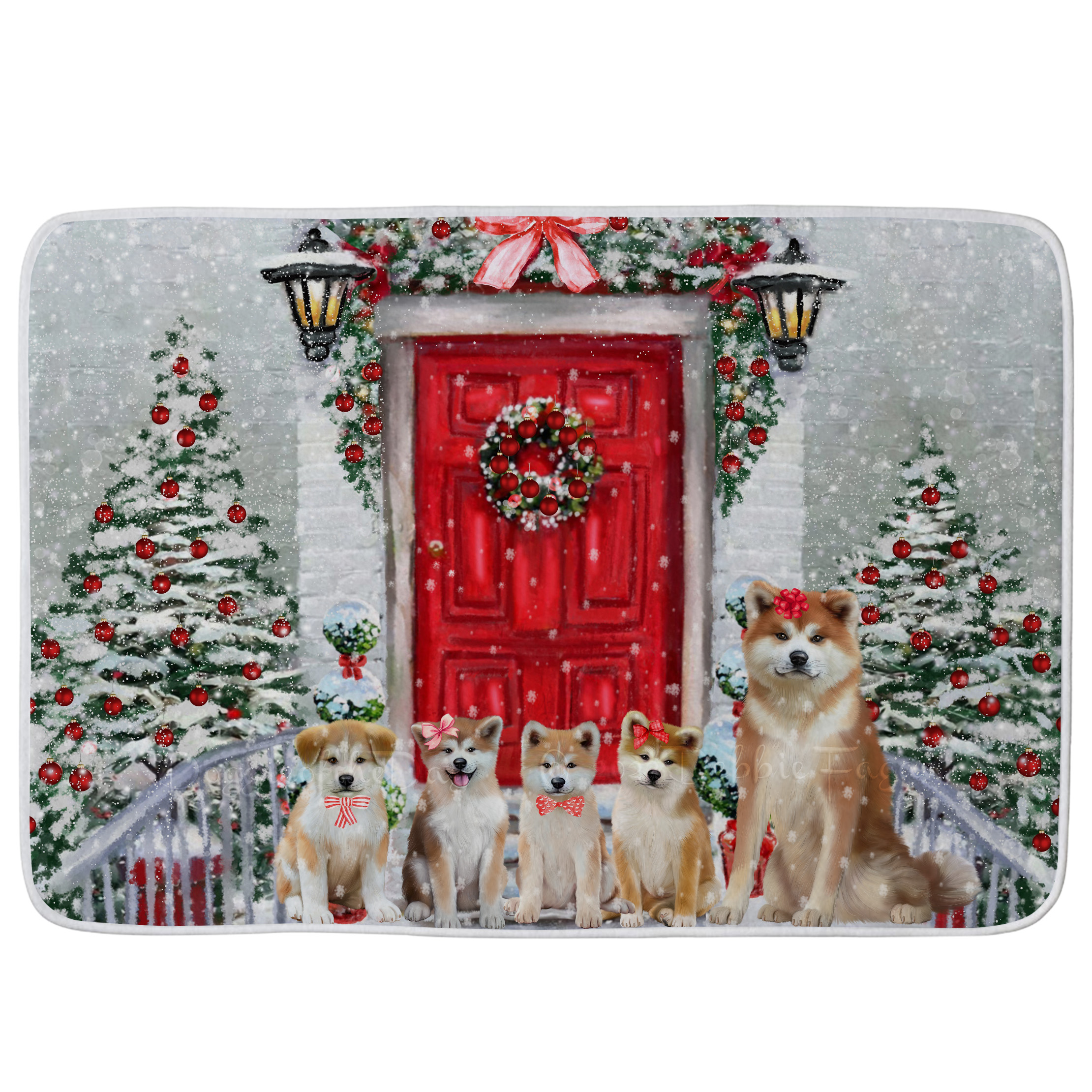 Akita Dog Bath Mat Anti-Slip Pet Personalized Bathroom Rug Mat Gift NWT - Picture 45 of 49