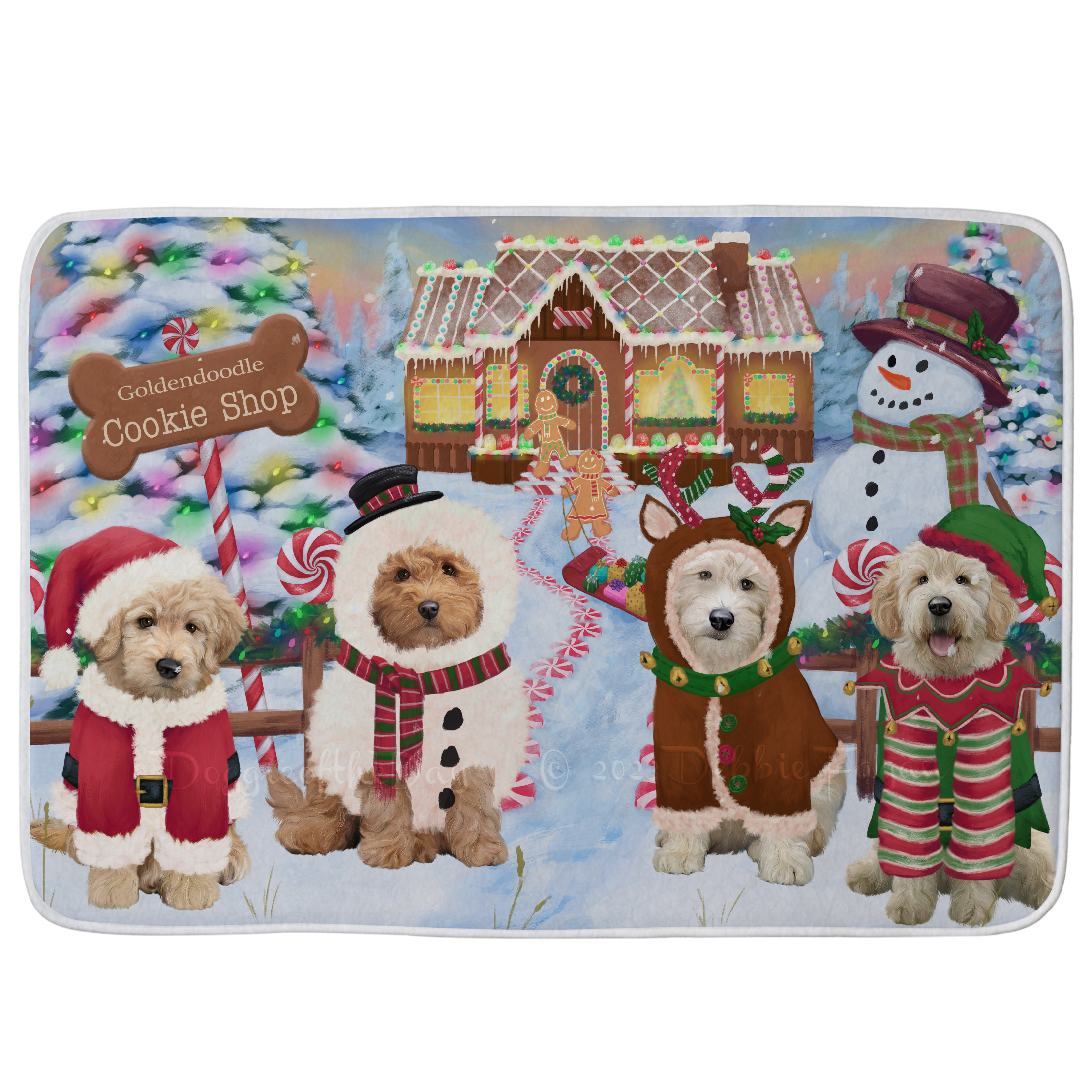 Goldendoodle Dog Bath Mat Anti-Slip Pet Personalized Bathroom Rug Mat Gift NWT - Picture 37 of 46