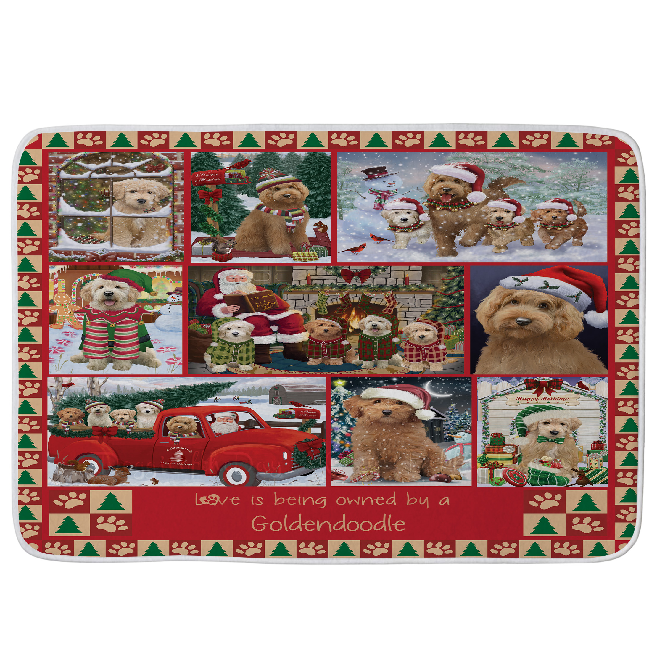 Goldendoodle Dog Bath Mat Anti-Slip Pet Personalized Bathroom Rug Mat Gift NWT - Picture 45 of 46