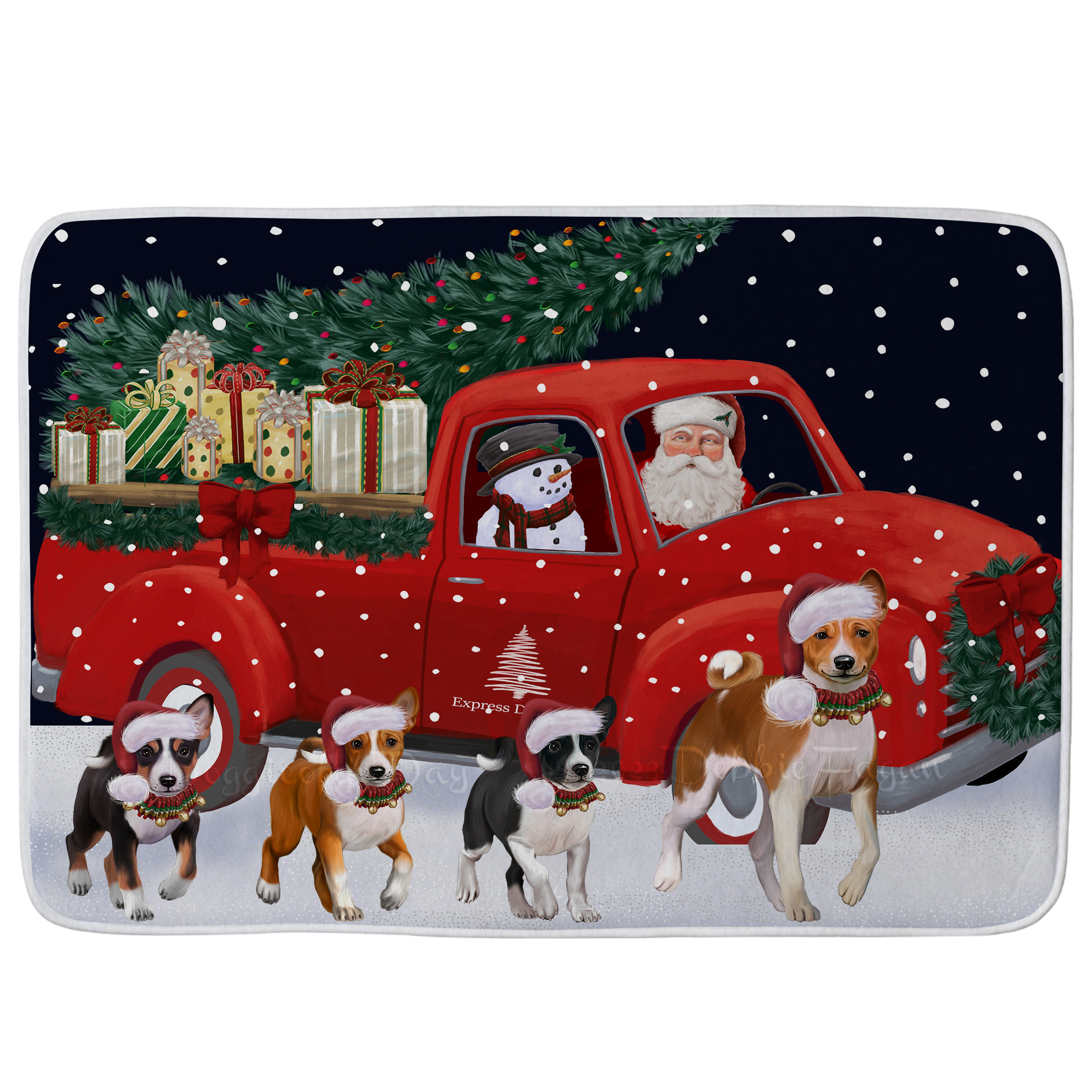 Basenji Dog Bath Mat Anti-Slip Pet Personalized Bathroom Rug Mat Gift NWT - Picture 11 of 21
