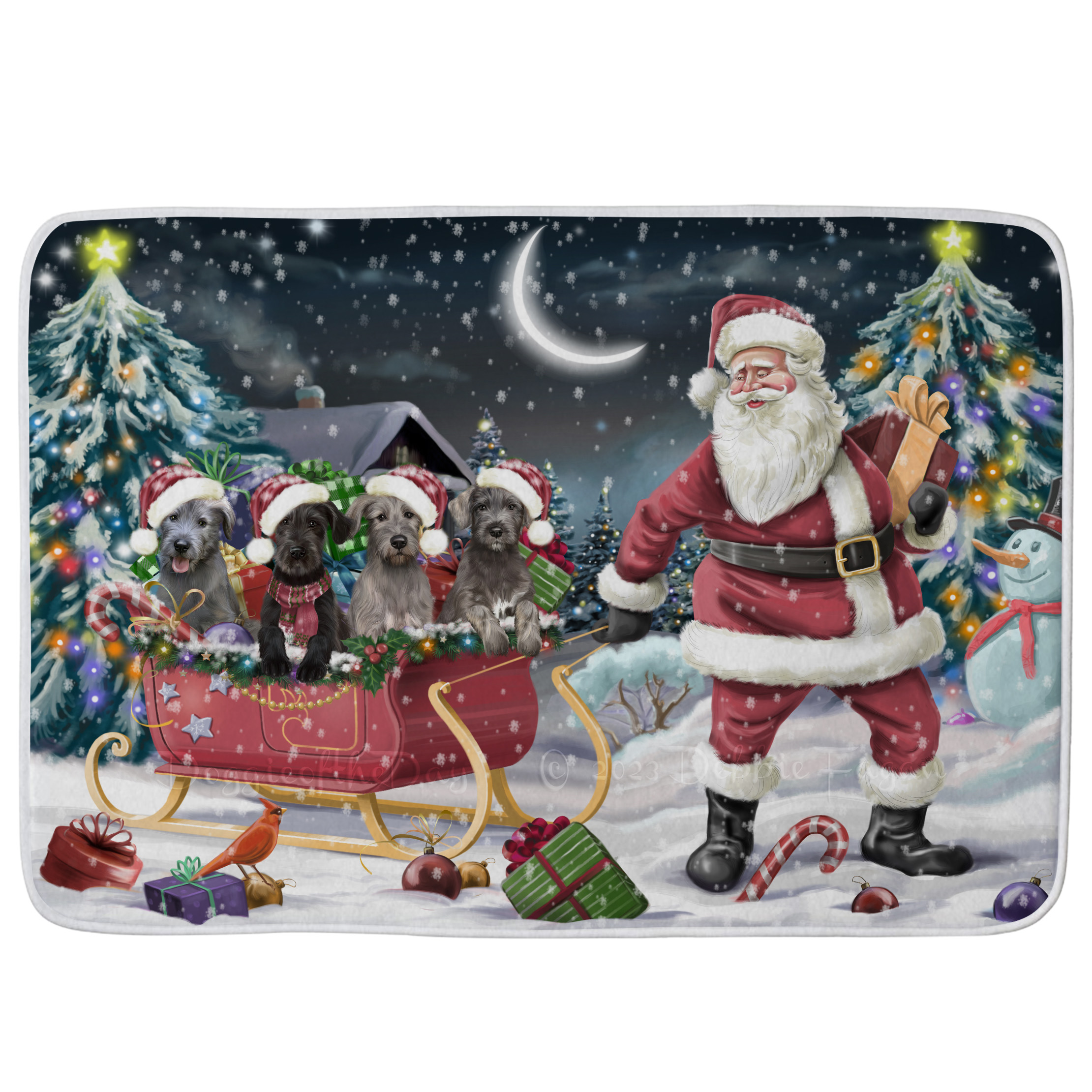 Wolfhound Dog Bath Mat Anti-Slip Pet Personalized Bathroom Rug Mat Gift NWT - Picture 33 of 40