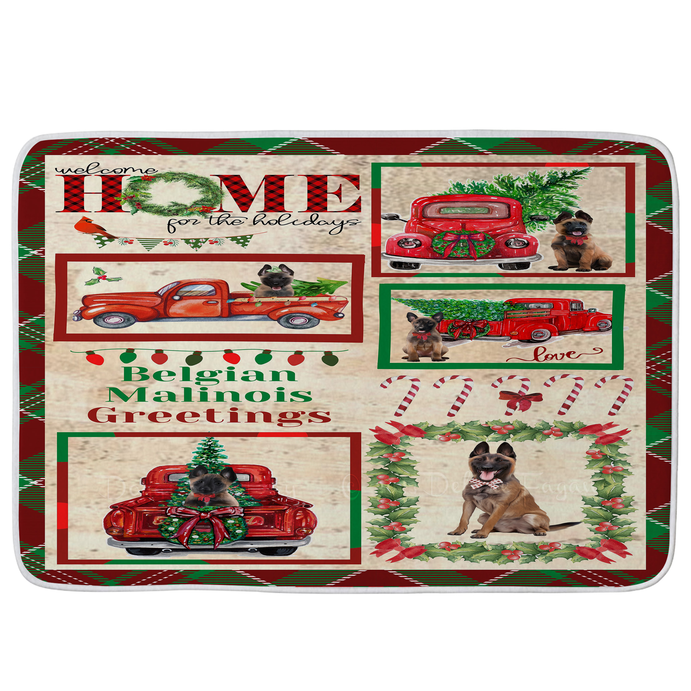 Belgian Malinois Dog Bath Mat Anti-Slip Pet Personalized Bathroom Rug Mat NWT - Picture 19 of 25