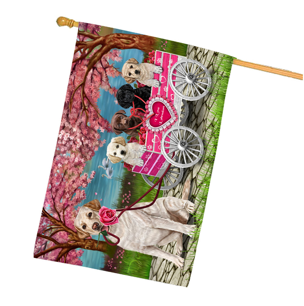 Labrador Dog House Flag Holiday Double Sided 28"x40" Many Designs NWT NEW - Picture 50 of 92