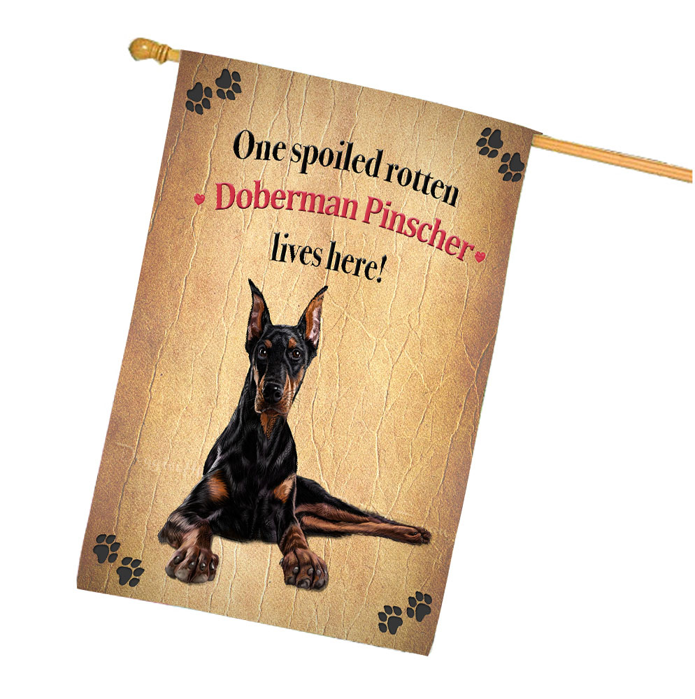 Doberman Dog House Flag Holiday Double Sided 28"x40" Many Designs NWT NEW - Picture 50 of 78