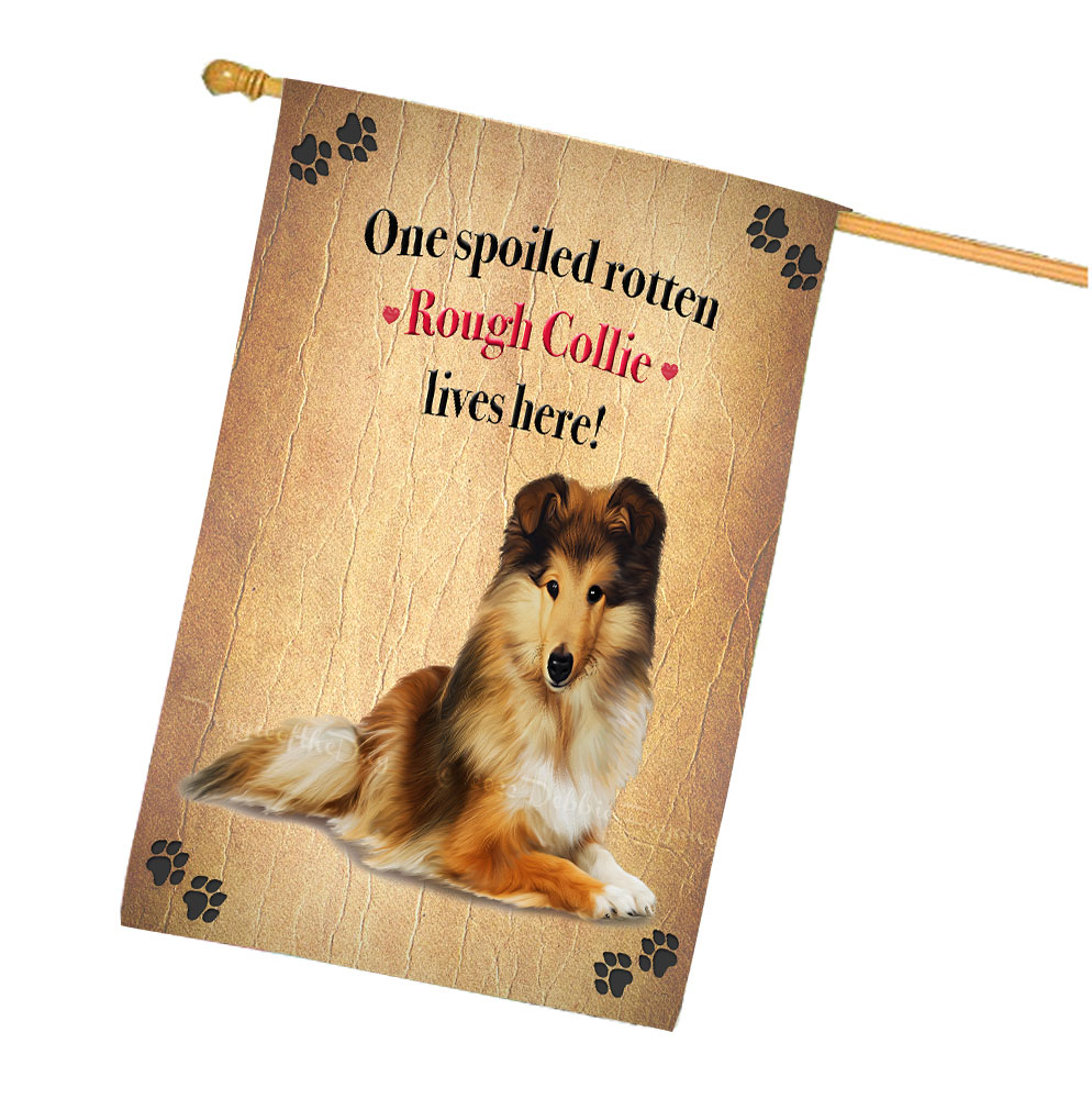 Rough Collie Dog House Flag Holiday Double Sided 28"x40" Many Designs NWT NEW - Picture 47 of 73