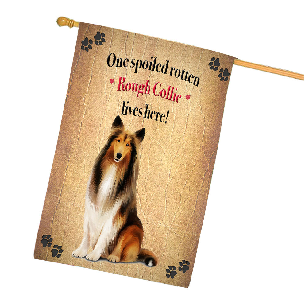 Rough Collie Dog House Flag Holiday Double Sided 28"x40" Many Designs NWT NEW - Picture 49 of 73