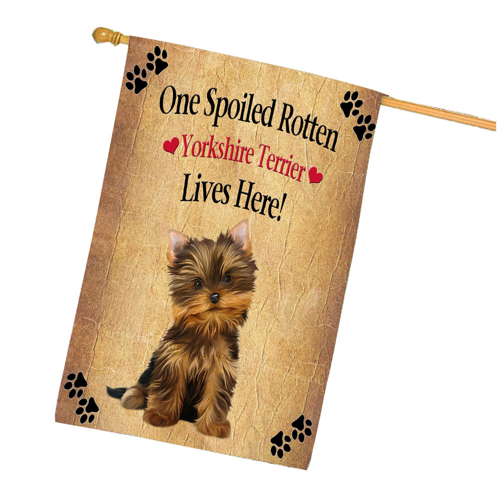 Yorkshire Terrier Dog House Flag Holiday Double Sided 28"x40" Designs NWT NEW - Picture 47 of 89