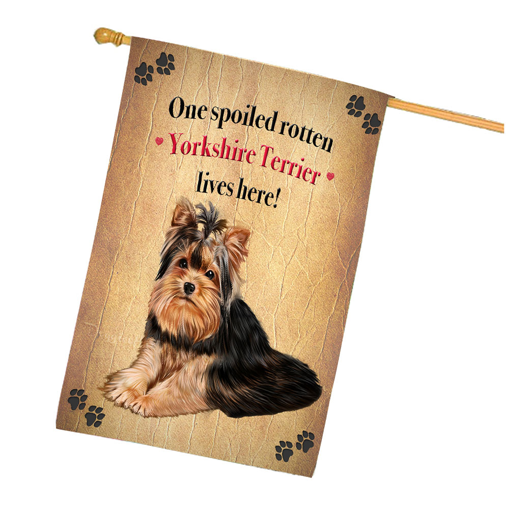 Yorkshire Terrier Dog House Flag Holiday Double Sided 28"x40" Designs NWT NEW - Picture 50 of 89