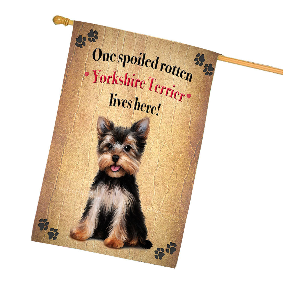 Yorkshire Terrier Dog House Flag Holiday Double Sided 28"x40" Designs NWT NEW - Picture 55 of 89