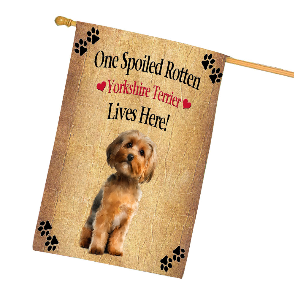 Yorkshire Terrier Dog House Flag Holiday Double Sided 28"x40" Designs NWT NEW - Picture 52 of 89