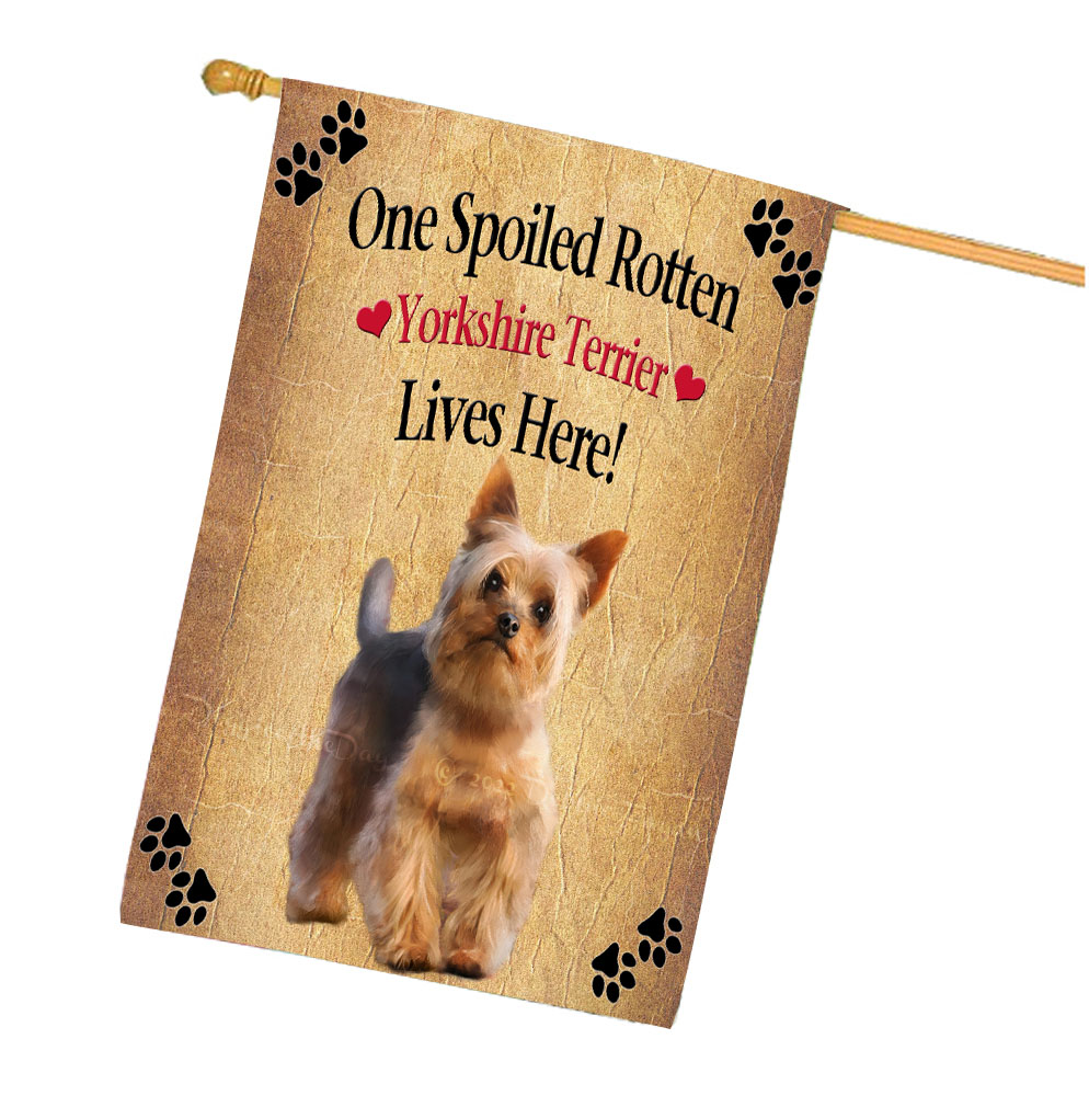 Yorkshire Terrier Dog House Flag Holiday Double Sided 28"x40" Designs NWT NEW - Picture 53 of 89