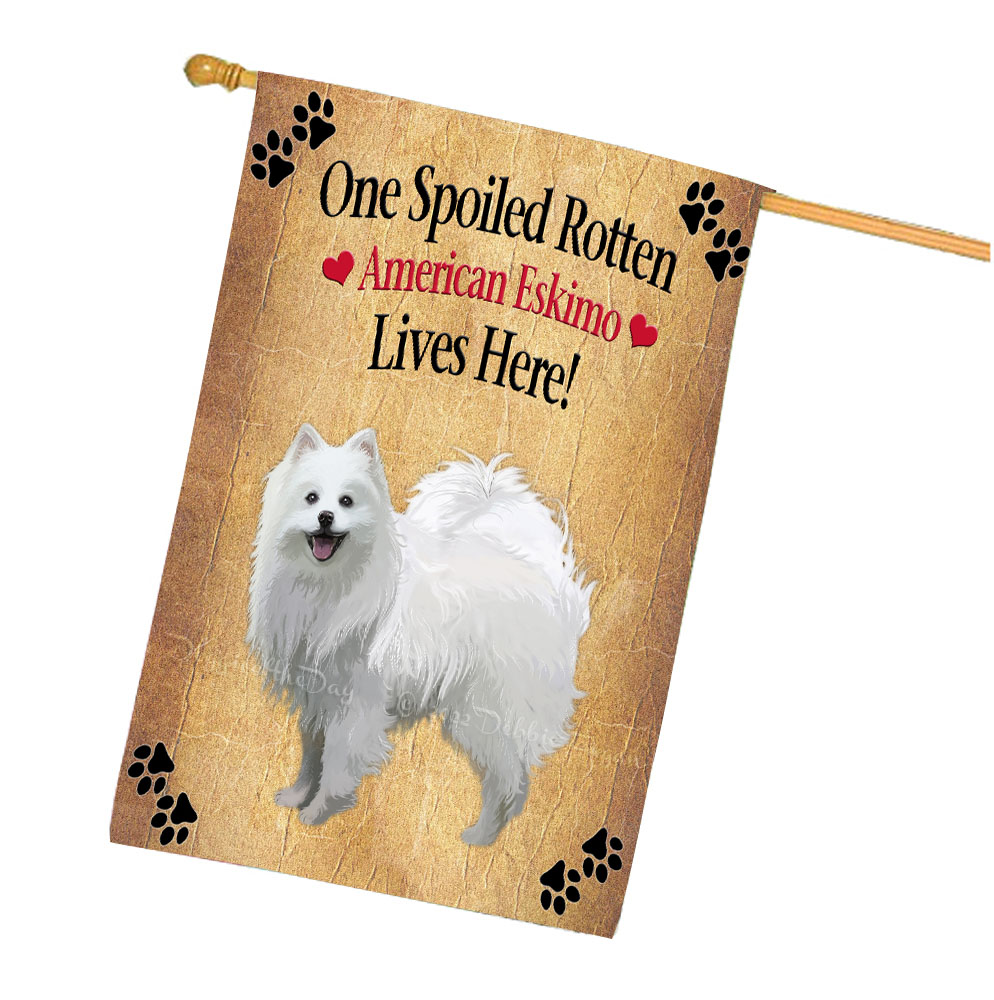 Amerikanische Eskimo Hundehaus Flagge Urlaub doppelseitig 28"x40" viele Designs Neu mit Etikett NEU - Bild 44 von 79