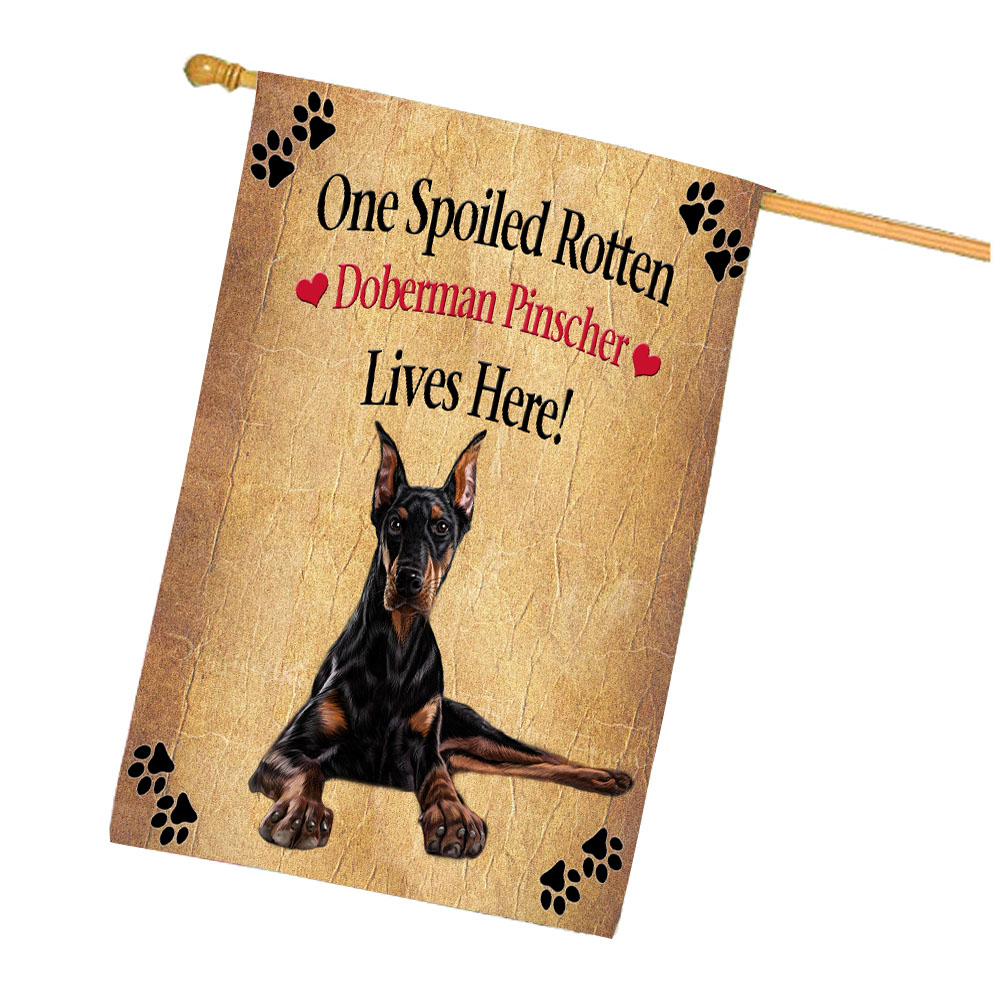 Doberman Dog House Flag Holiday Double Sided 28"x40" Many Designs NWT NEW - Picture 48 of 78