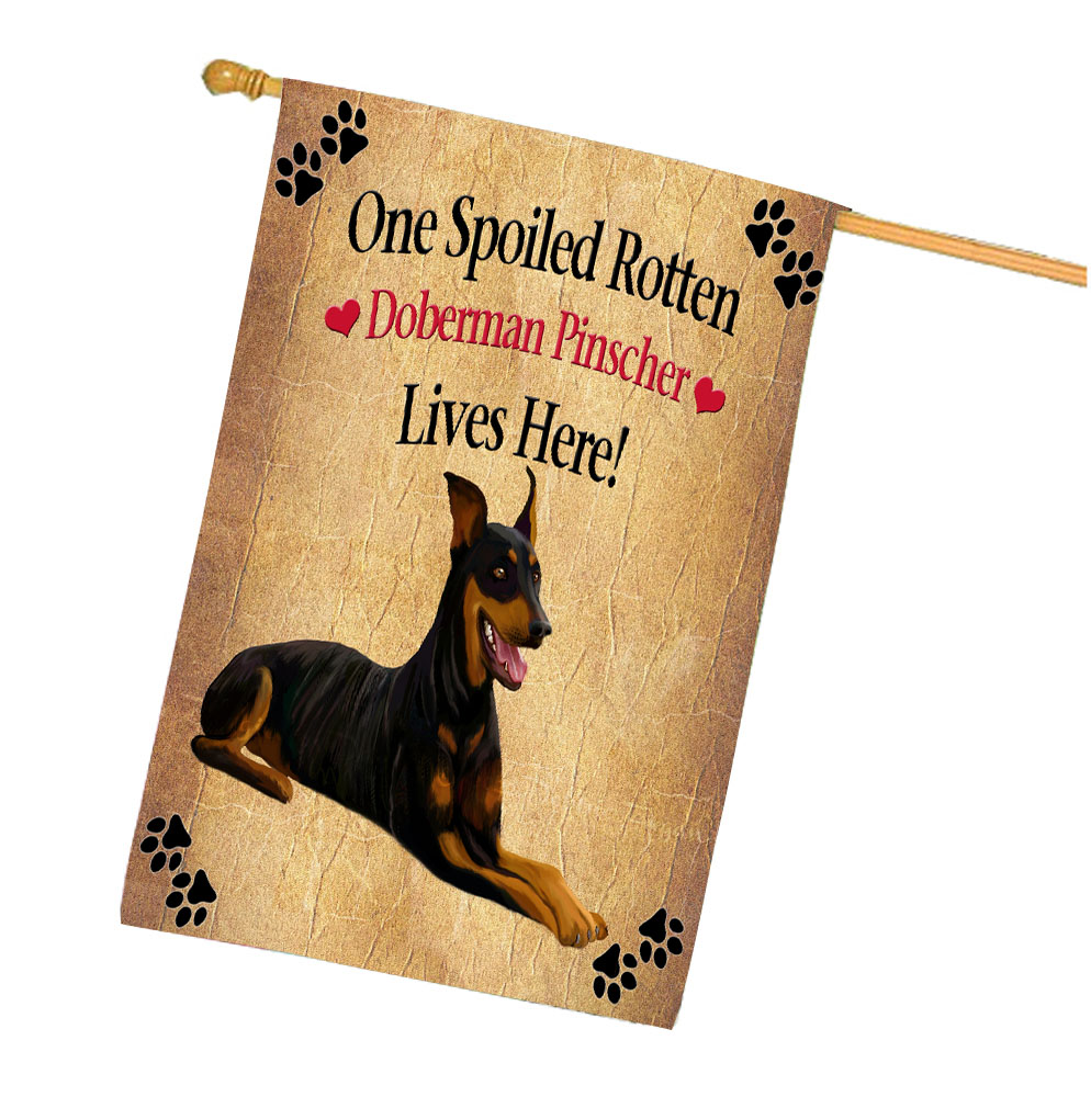 Doberman Dog House Flag Holiday Double Sided 28"x40" Many Designs NWT NEW - Picture 49 of 78
