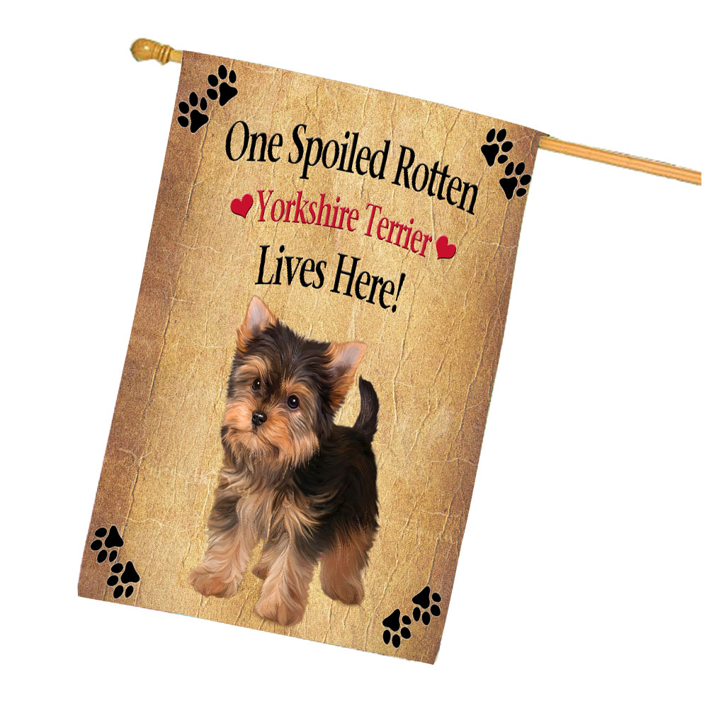 Yorkshire Terrier Dog House Flag Holiday Double Sided 28"x40" Designs NWT NEW - Picture 51 of 89