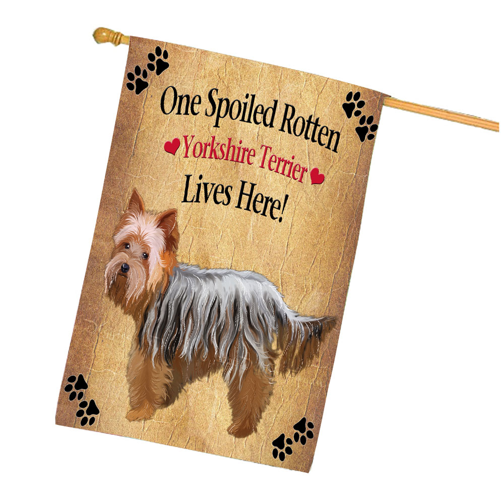 Yorkshire Terrier Dog House Flag Holiday Double Sided 28"x40" Designs NWT NEW - Picture 54 of 89