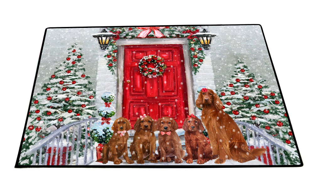 Irish Setter Dog Floor Mat Personalized Pet Door Mat Valentine Day NWT - Picture 25 of 49