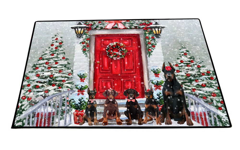 Doberman Pinscher Dog Floor Mat Personalize Pet Door Mat Valentine Day NWT - Picture 27 of 52