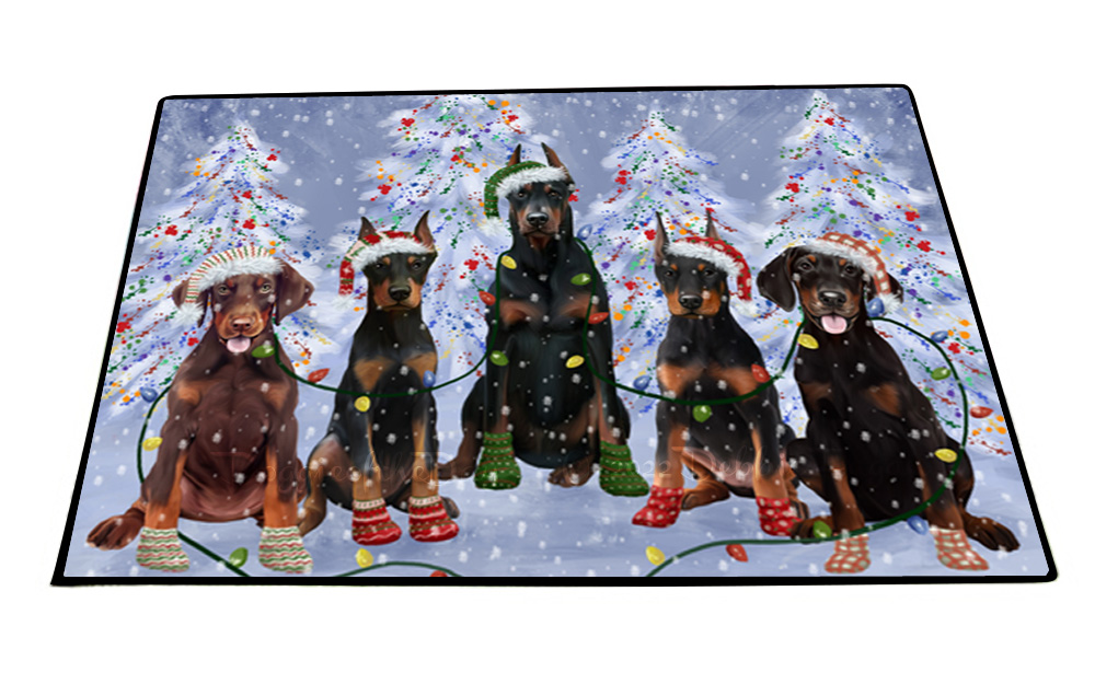 Doberman Pinscher Dog Floor Mat Personalize Pet Door Mat Valentine Day NWT - Picture 20 of 52