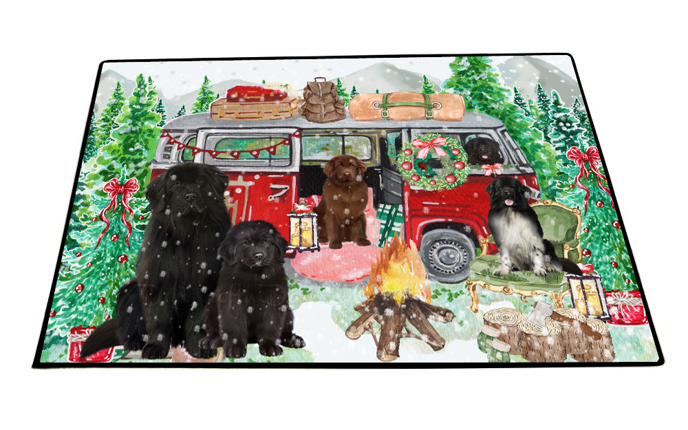 Newfoundland Dog Floor Mat Personalized Pet Door Mat Valentine Day NWT - Picture 16 of 31