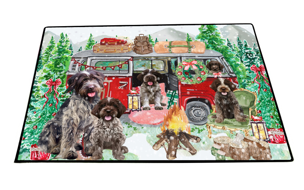 Tappetino per Cani Grifone a Punta con Filo Antiscivolo Pet Natale Tappetino per Porta Tappeto - Foto 8 di 9