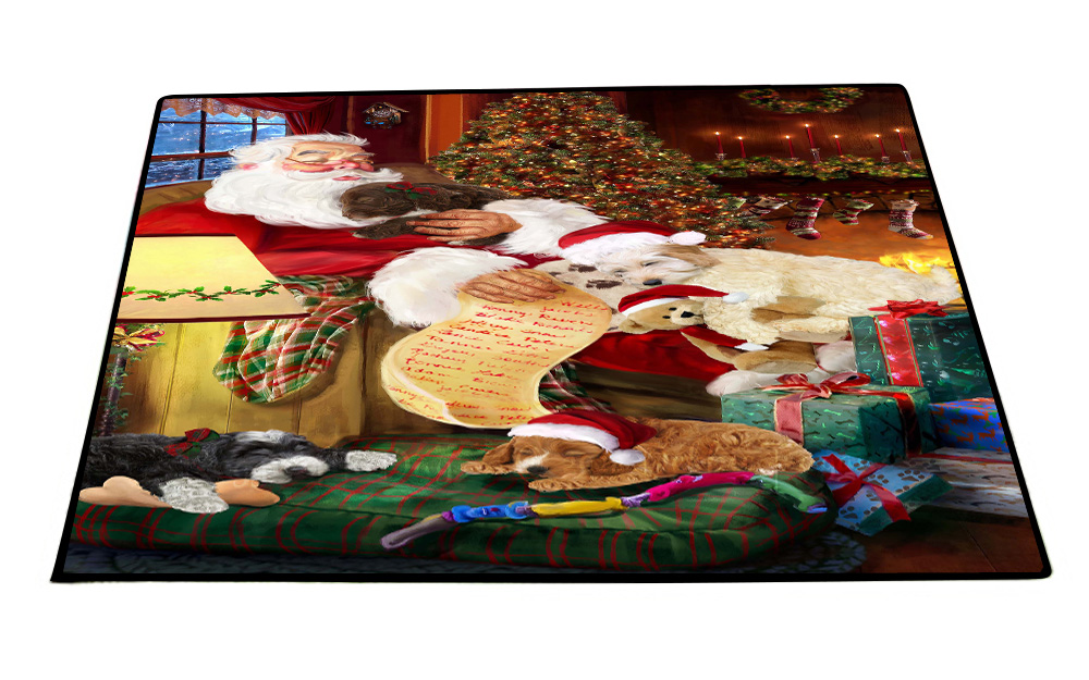 Cockapoo Dog Floor Mat Personalized Pet Door Mat Valentine Day NWT - Picture 6 of 46