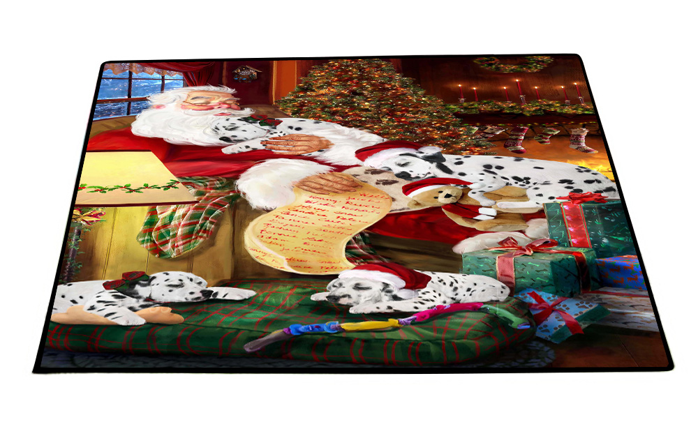 Dalmatian Dog Floor Mat Personalized Pet Door Mat Valentine Day NWT - Picture 10 of 51