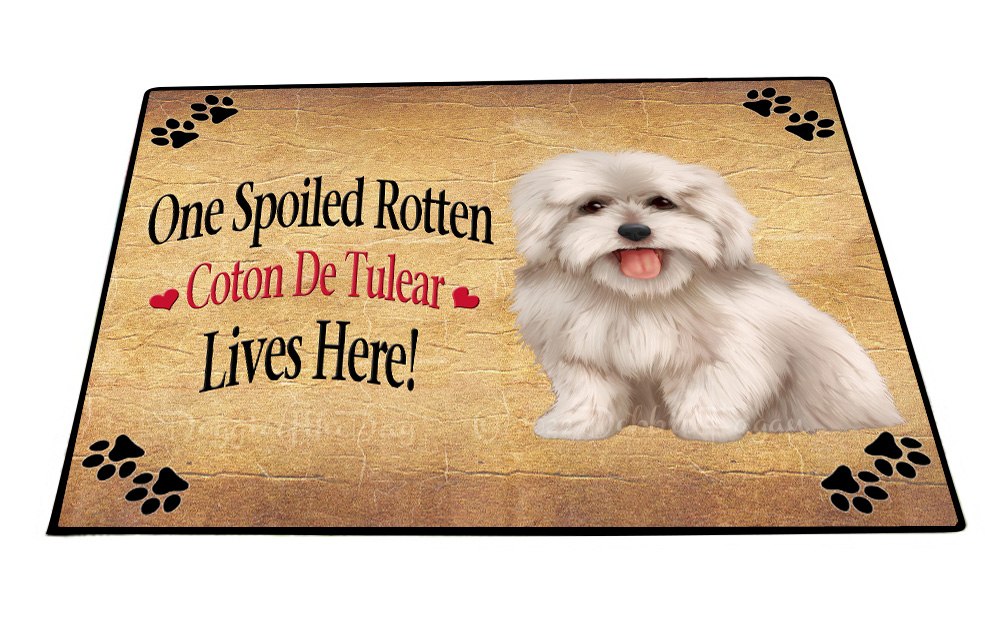 Coton De Tulear Dog Floor Mat Personalized Pet Door Mat Valentine Day NWT - Picture 40 of 40