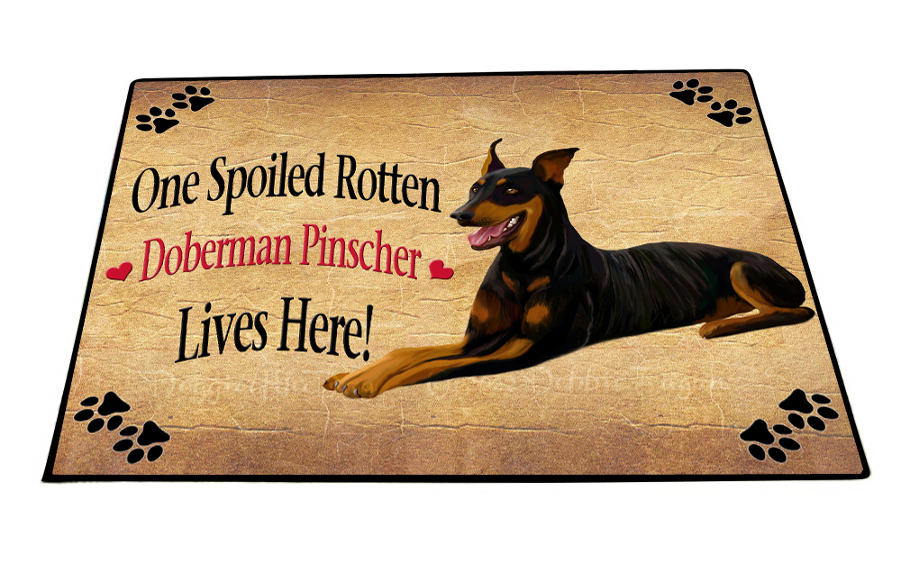 Doberman Pinscher Dog Floor Mat Personalize Pet Door Mat Valentine Day NWT - Picture 52 of 52