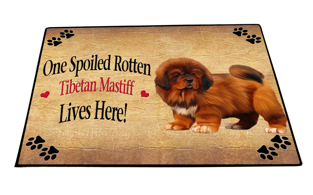 Tibetan Mastiff Dog Floor Mat Personalized Pet Door Mat Valentine Day NWT - Picture 35 of 37
