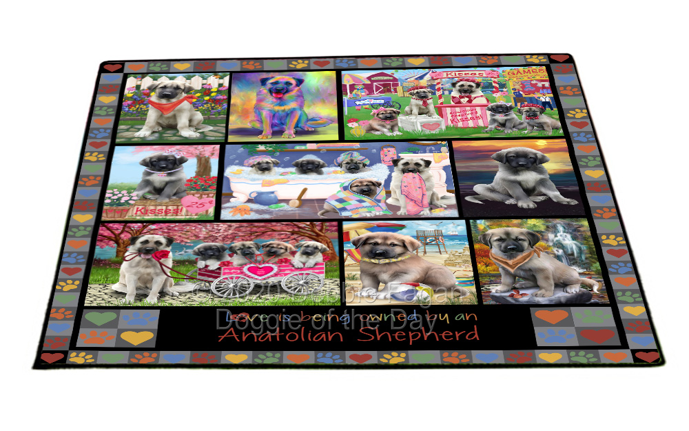 Anatolian Shepherd Dog Floor Mat Personalized Door Mat Valentine Day NWT - Picture 35 of 47