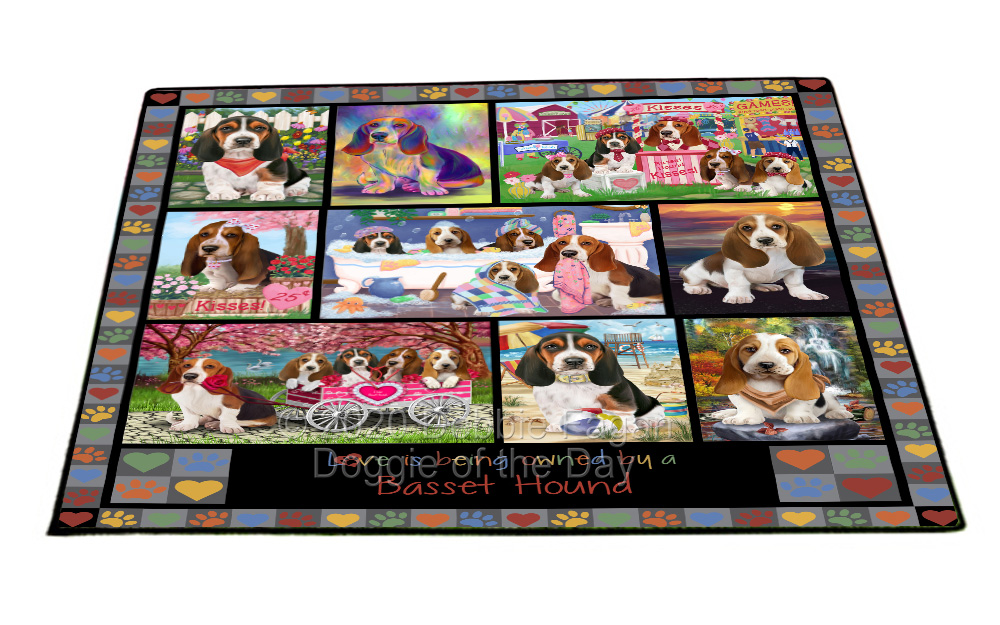Basset Hound Dog Floor Mat Personalized Pet Door Mat Valentine Day NWT - Picture 34 of 44