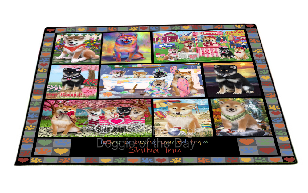Shiba Inu Dog Floor Mat Personalized Pet Door Mat Valentine Day NWT - Picture 37 of 46