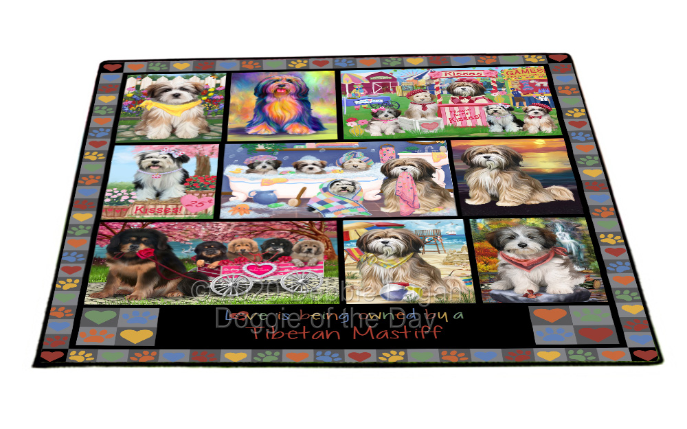 Tibetan Mastiff Dog Floor Mat Personalized Pet Door Mat Valentine Day NWT - Picture 26 of 37