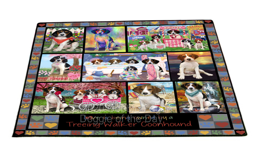 Treeing Walker Coonhound Dog Floor Mat Personalized Door Mat Valentine Day NWT - Picture 35 of 45