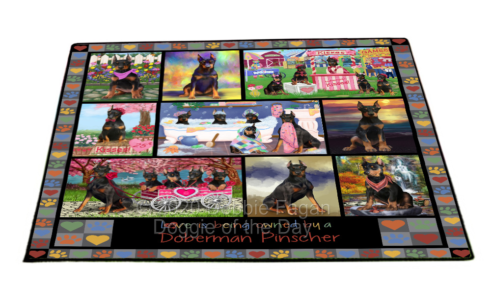 Doberman Pinscher Dog Floor Mat Personalize Pet Door Mat Valentine Day NWT - Picture 41 of 52