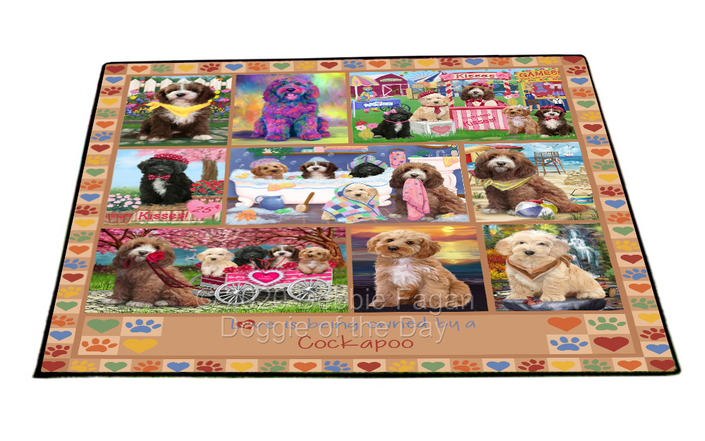 Cockapoo Dog Floor Mat Personalized Pet Door Mat Valentine Day NWT - Picture 34 of 46